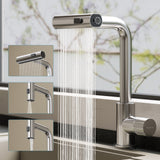 glasvilla Wasserhahn Küche Küchenarmatur mit Brause Ausziehbar, Küchenwasserhahn 360°Schwenkbar 3 Sprühfunktionen, Mischbatterie Spültischarmatur aus Edelstahl Turnix-02