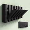 Glasvilla Design – Perchero de pared de madera con 7 ganchos magnéticos abatibles Twigro-01