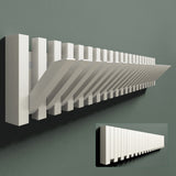 Glasvilla Design – Perchero de pared de madera con 7 ganchos magnéticos abatibles Twigro-01