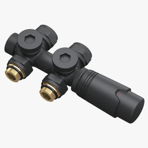 Glasvilla Design – Válvula termostática para radiador con regulador de temperatura (6°–28°C)