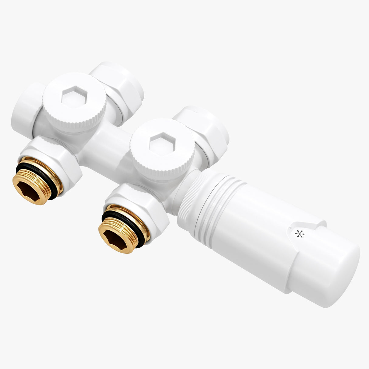 glasvilla Robinet de Radiateur avec Régulateur et Réglage de la Température de 6° à 28° Robinet Thermostatique