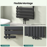 glasvilla Robinet de Radiateur avec Régulateur et Réglage de la Température de 6° à 28° Robinet Thermostatique