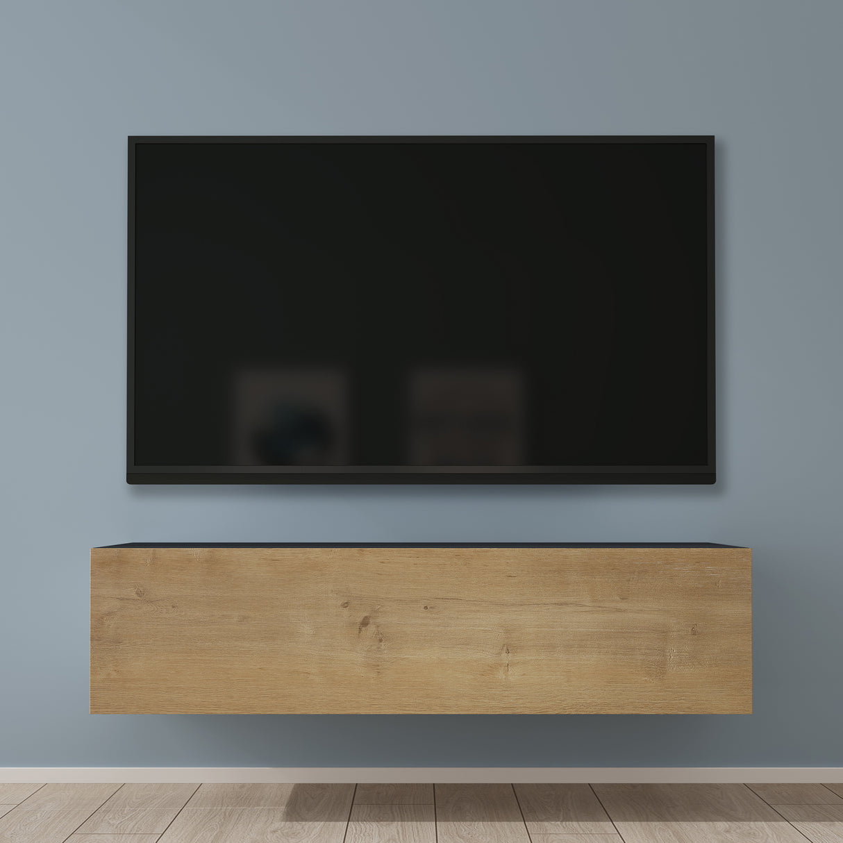 glasvilla Fernsehtisch Fernsehschrank TV Schrank Verdeckter Griff mit Soft-Close Lowboard Hängeschrank für Wohnzimmer Fernsehschrank02