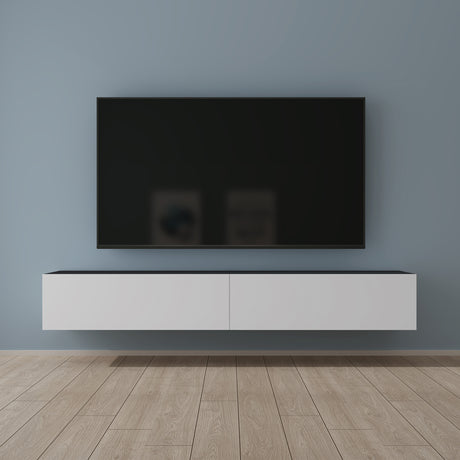 glasvilla Fernsehtisch Fernsehschrank TV Schrank Verdeckter Griff mit Soft-Close Lowboard Hängeschrank für Wohnzimmer Fernsehschrank02