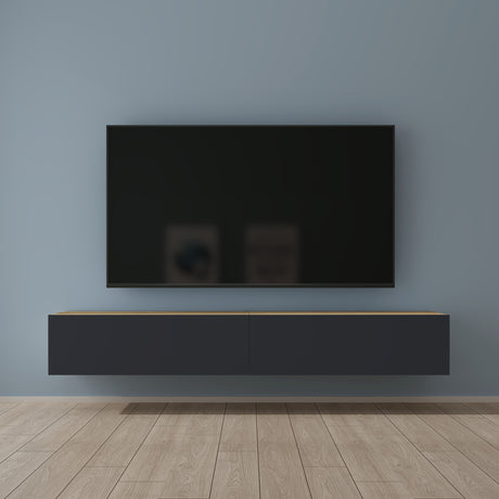 glasvilla Fernsehtisch Fernsehschrank TV Schrank Verdeckter Griff mit Soft-Close Lowboard Hängeschrank für Wohnzimmer Fernsehschrank02