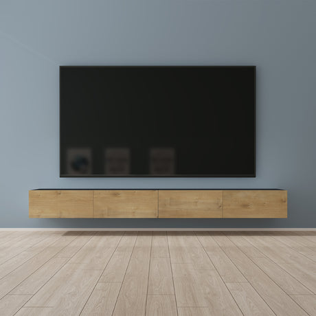 glasvilla Fernsehtisch Fernsehschrank TV Schrank Verdeckter Griff mit Soft-Close Lowboard Hängeschrank für Wohnzimmer Fernsehschrank02