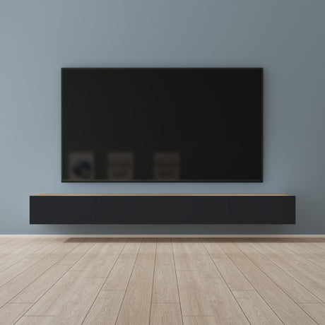 glasvilla Fernsehtisch Fernsehschrank TV Schrank Verdeckter Griff mit Soft-Close Lowboard Hängeschrank für Wohnzimmer Fernsehschrank02