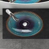 glasvilla Lavabo da Appoggio in Vetro Lavandino Bagno da Appoggio in Vetro Ovale