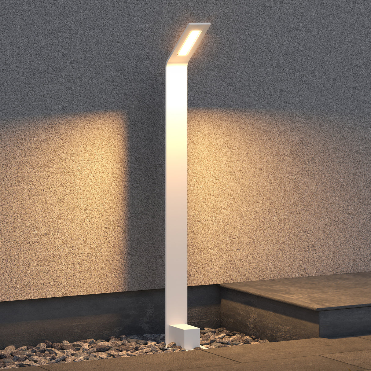 glasvilla Außenleuchte IP65 Wegeleuchte Außen | Pollerleuchte für Garten, 3000K Stehlampe Gartenlampe | Außenlampe Standleuchte 6W Pfadfinder