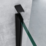 glasvilla Duschwand für Dusche Duschabtrennung Walk-In ESG-Sicherheitsglas 8mm NANO Glas BRAM1&BRAM3 Bremen1 Schwarz