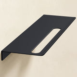 Étagère de douche en verre pour percer ou coller, étagère de salle de bain en aluminium, support mural pour salle de bain, organiseur de salle de bain Reglo-06