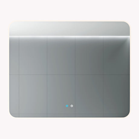 glasvilla Specchio da Bagno Appeso Specchio a LED con Interruttore Touch Specchio da Parete per Il Trucco Anti-Appannamento