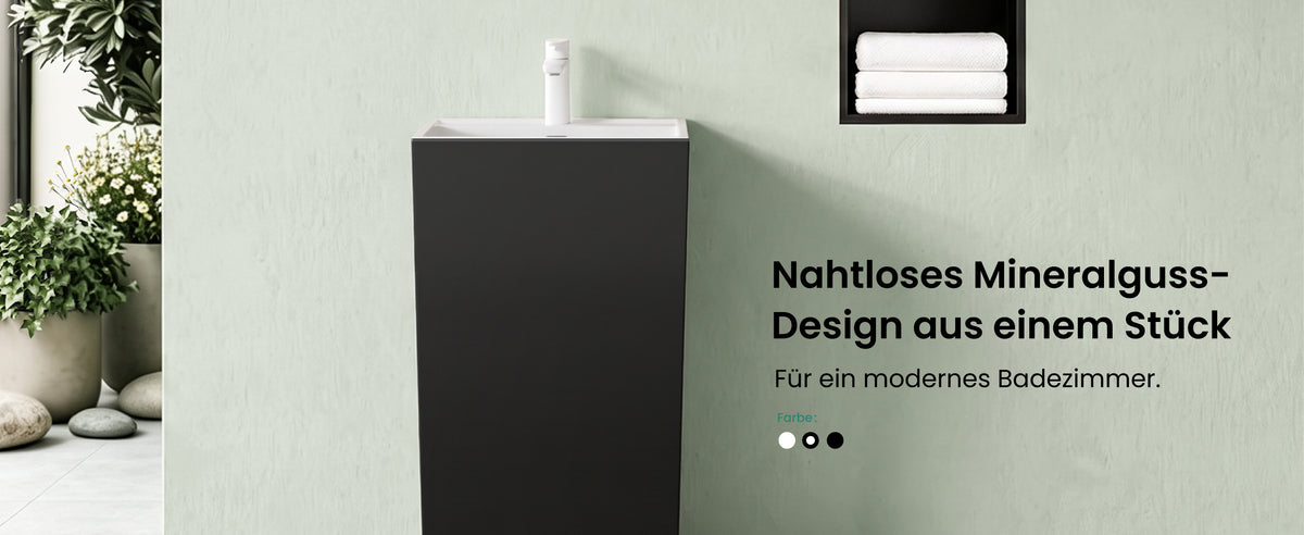 Lavabo sur pied Glasvilla Design Col34 en fonte minérale