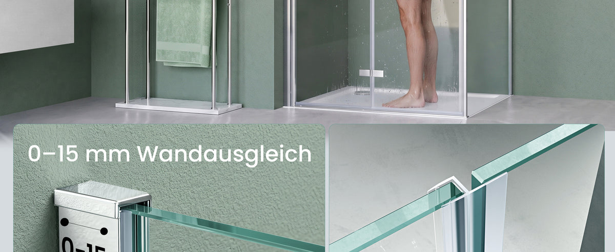 cabine de douche en verre paroi de douche verre de sécurité ESG 8mm revêtement Nano mécanisme de levage et d'abaissement Rav37-Plus