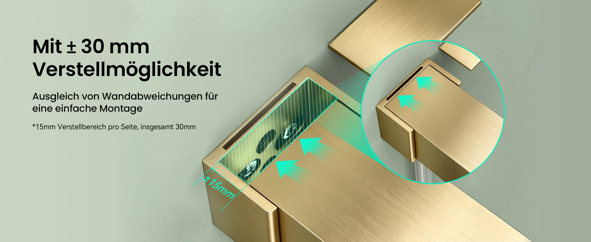 glasvilla Duschtür Nischentür dusche mit Doppelschiebetür Duschakbine Duschabtrennung, 8mm Sicherheitsglas mit Nanobeschichtung, Soft-Close-System Teramo67K
