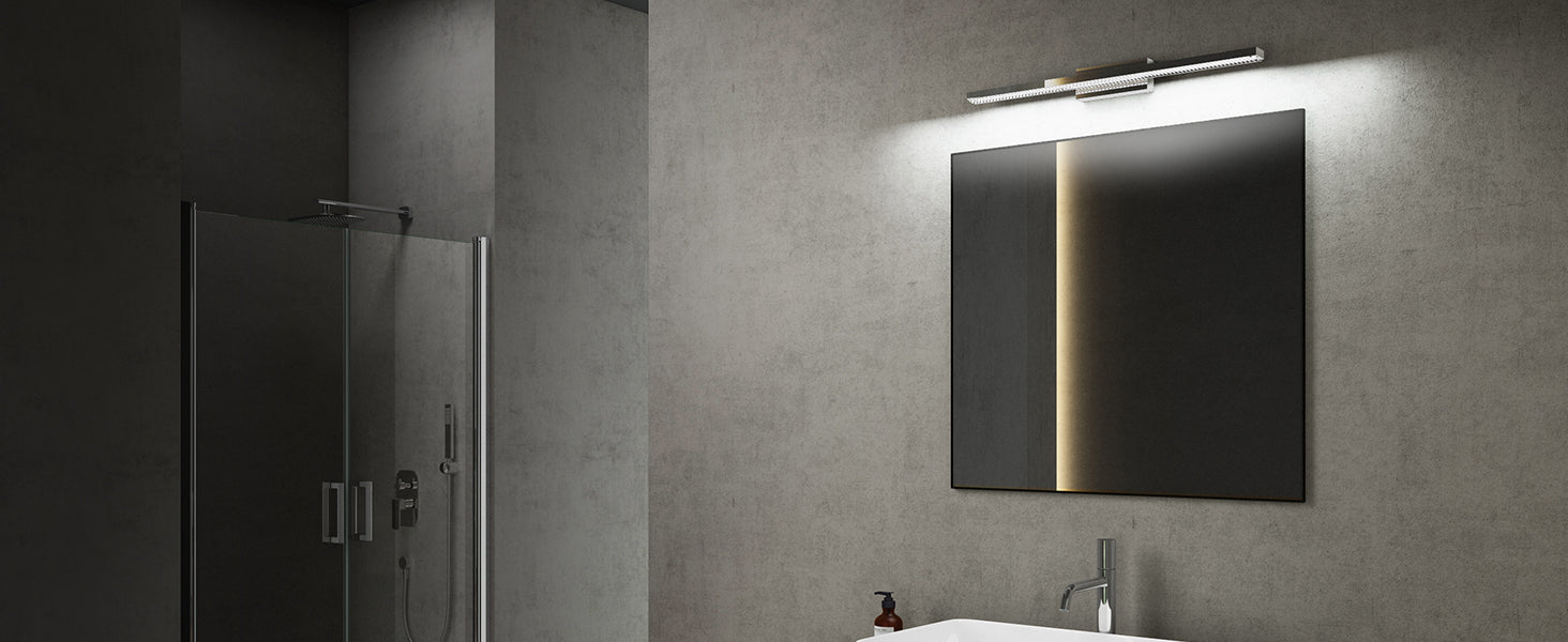glasvilla Lampe de Salle de Bain LED pour Miroir | Lampe Miroir, Lampe de Salle de Bain 6000K | Applique Murale LED 14W