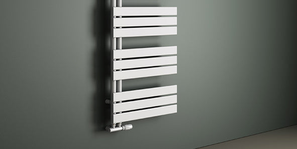 glasvilla Radiateur de Salle de Bain Radiateur Sèche-Serviettes à Raccordement Latéral Plat Sèche-Serviettes FN