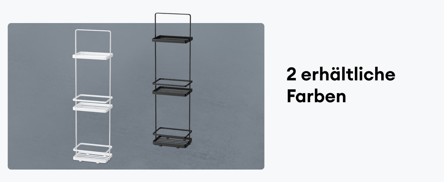 Estantería de baño Glasvilla Reglo-02,  Estante de pie metálico de 3 niveles