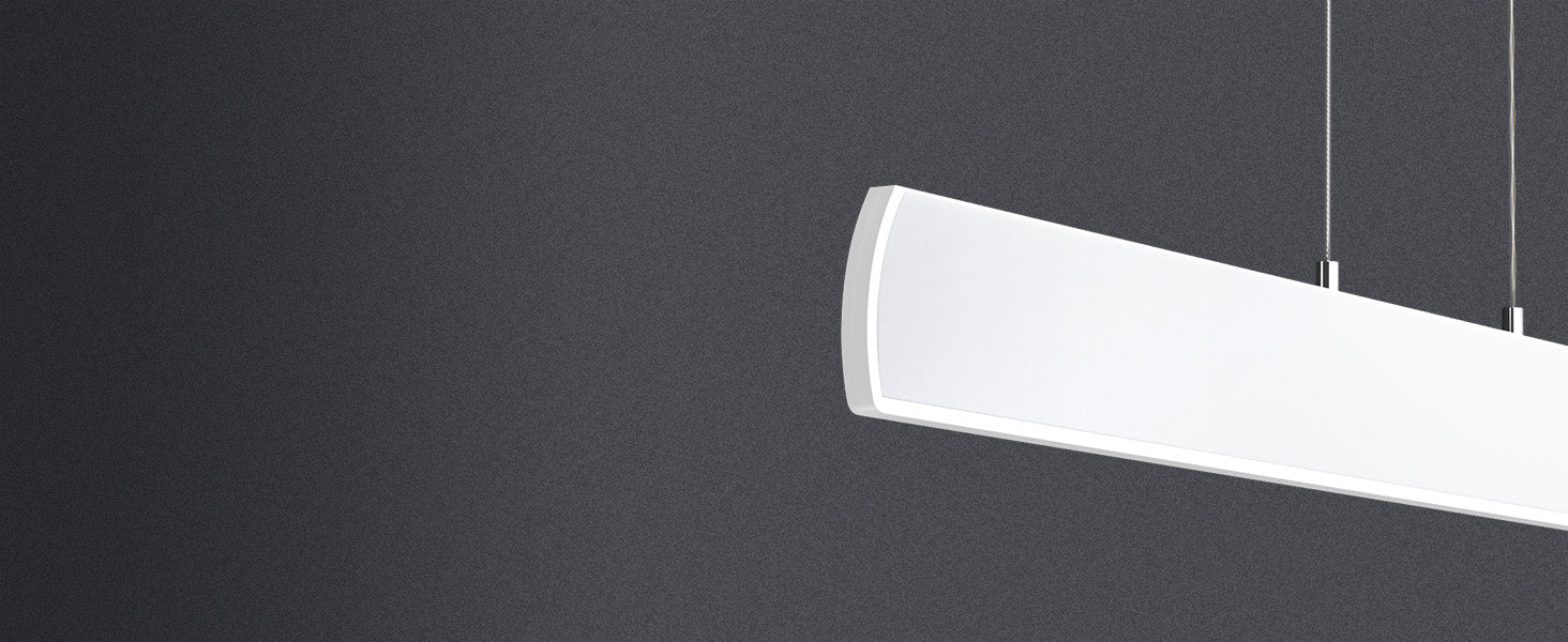 glasvilla Pendelleuchte 100cm LED Hängelampe Dimmbar mit Fernbedienung 3000K/4000K/6000K Verstellbares Kabel 20W Hängeleuchte Alivetta3730