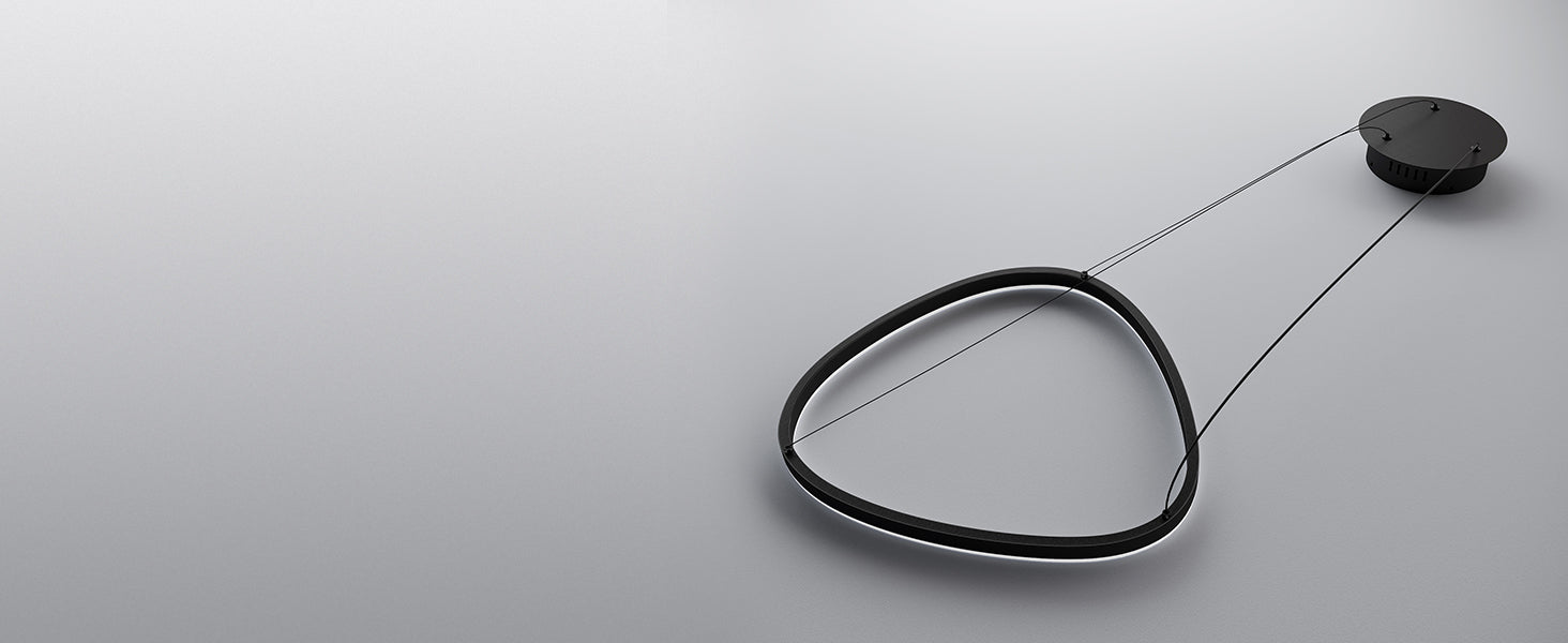 Glasvilla Design – Lámpara colgante LED con cable ajustable para comedor, salón y dormitorio