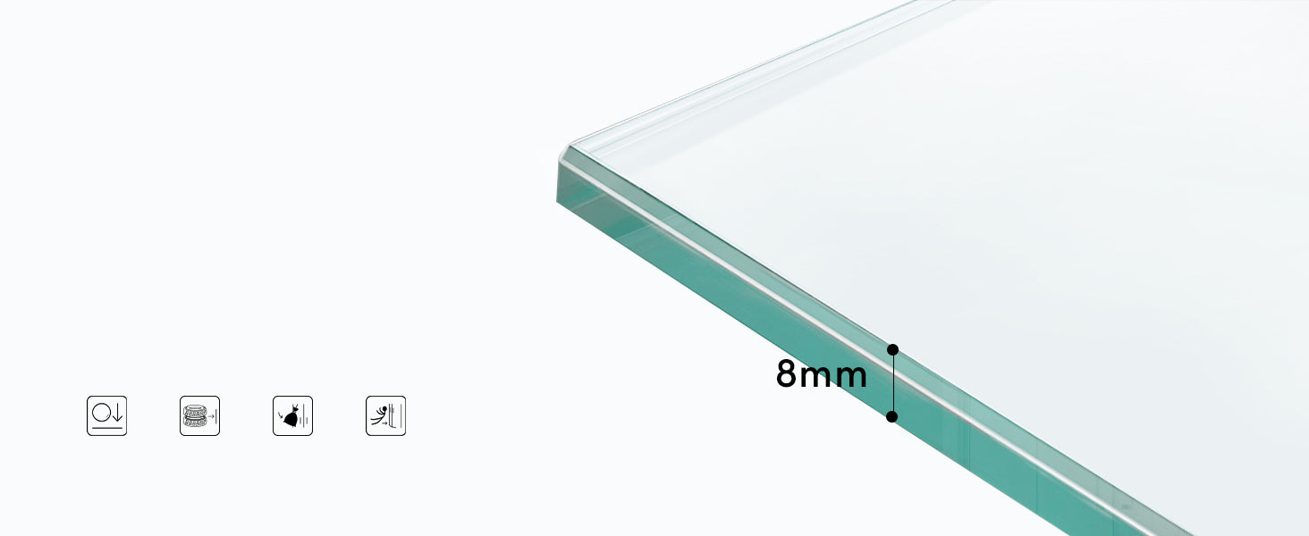 glasvilla Porte de Douche en Niche Paroi de Douche Cabine de Douche Porte Coulissante ESG 8mm en Verre Transparent avec NANO Teramo04-2