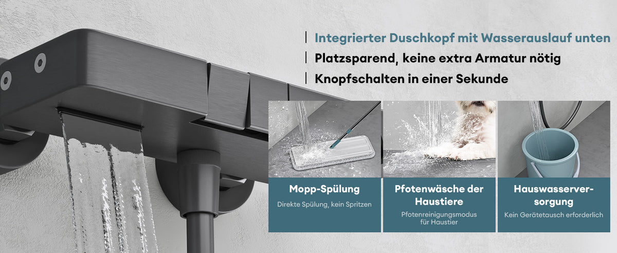Integrierter Duschkopf