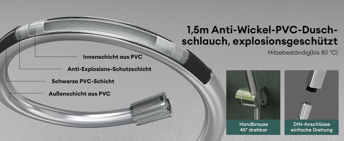 PVC-Brauseschlauch