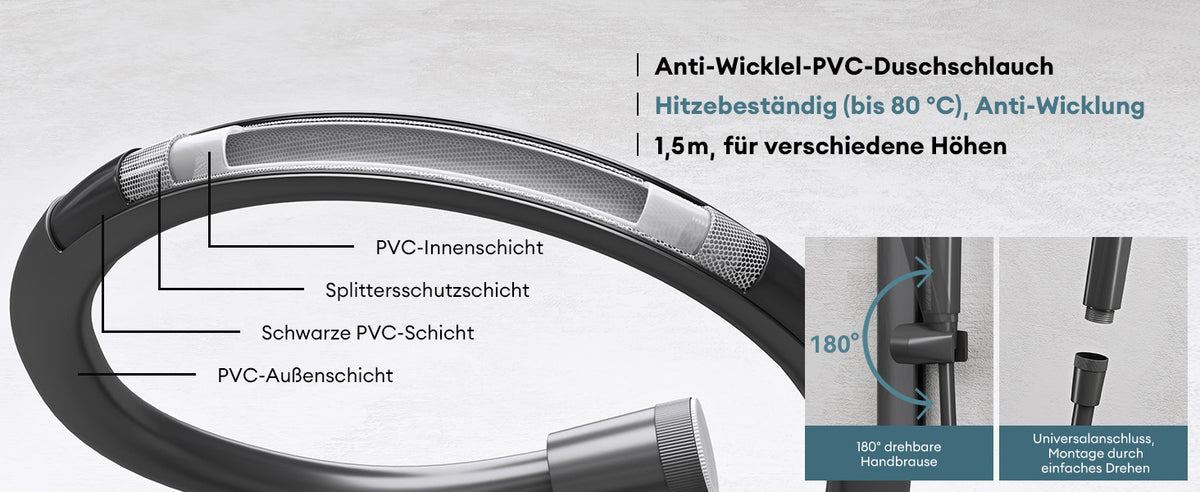 PVC-Duschschlauch