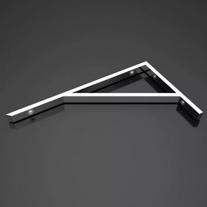 glasvilla Supporto da Parete per Lavandino Lavabo d'Appoggio Mensole in Acciaio Inossidabile WH02