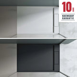 glasvilla Duschwanne Duschtasse de Mineralguss Rectangular 70-160cm Mineralgusswanne Geoma04