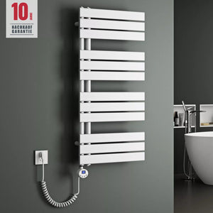glasvilla Radiateur de Salle de Bain Branchement Latéral Électrique Radiateur Sèche-Serviettes Chauffage de Salle de Bain FN avec Résistance 02
